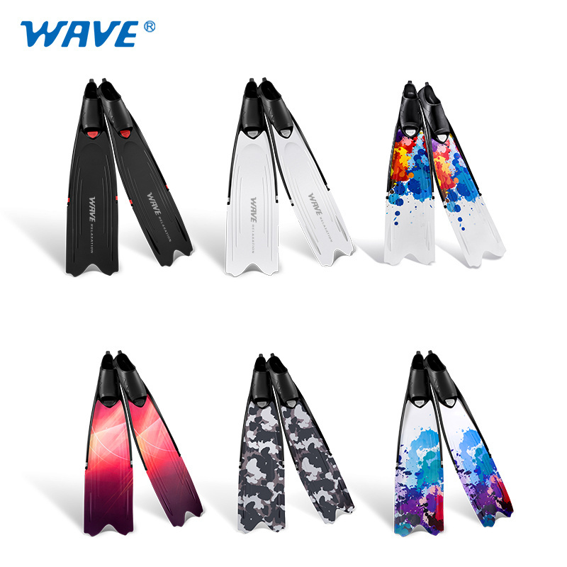 New Design Professional Long Adjust Good performance Mermaid Adult Snorkel Dive Powerful Fins Freediving