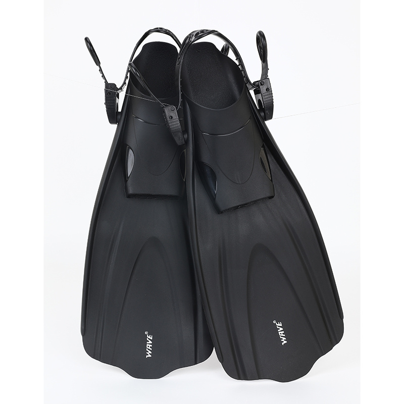 WAVE diving fins Adult Diving Fins Snorkeling Long Flippers Non-slip Adjustable Diving Frog Shoes  Underwater for Training