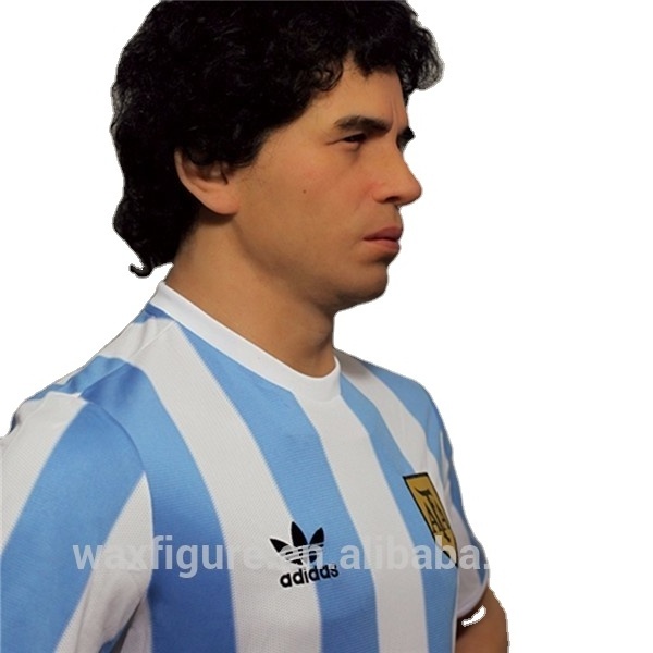 Super Famous Argentina Football Star Life Size Wax Figure For Sale