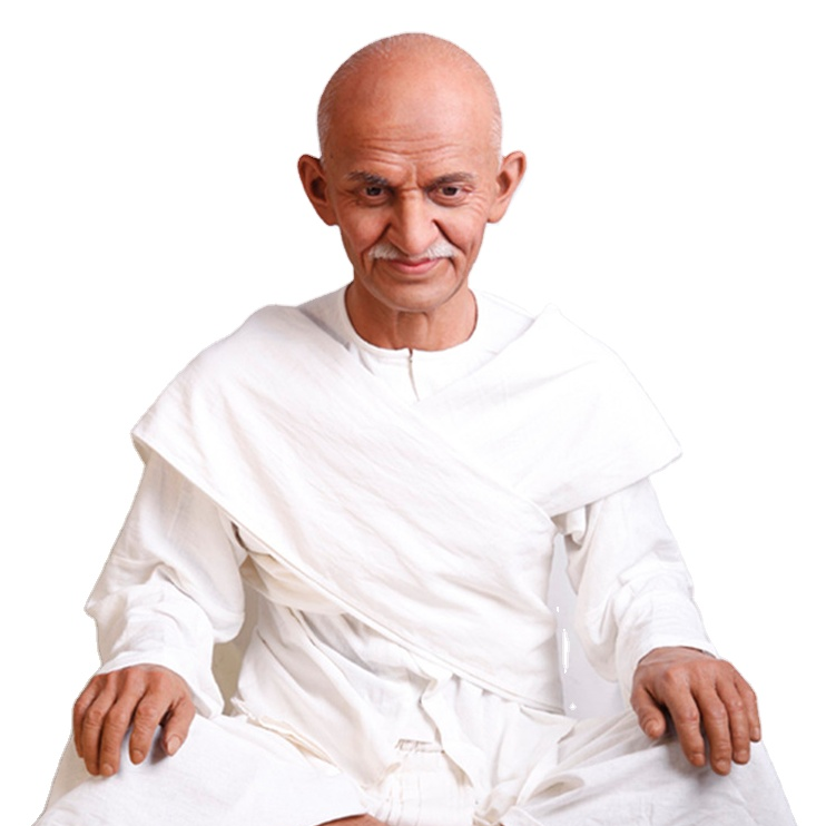 Famous Mahatma Gandhi Life Size Indian Celebrity Wax Statue