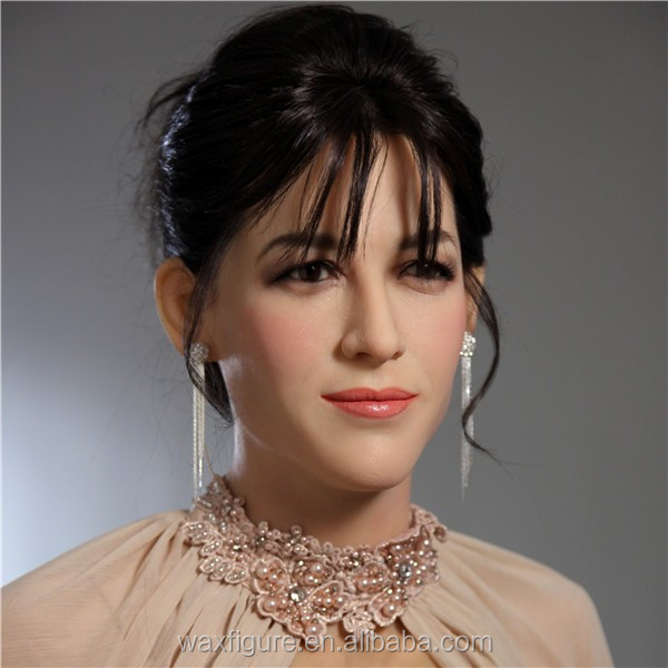 vivid artificial lifelike woman celebrity wax figures for sale