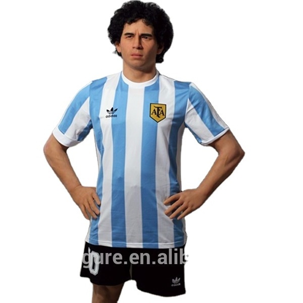 Super Famous Argentina Football Star Life Size Wax Figure For Sale