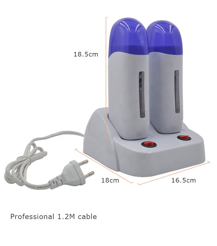 100ml Mini Portable Cartridge Roll on Wax Machine Professional Hair Removal Cartridges Depilatory Hot Wax Roller Kits