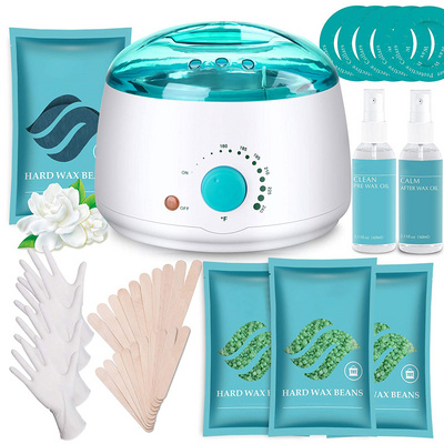 Lifestance Waxing  kit OEM  customer  logo  natural ingredient Painless  hair removal wax kit heater