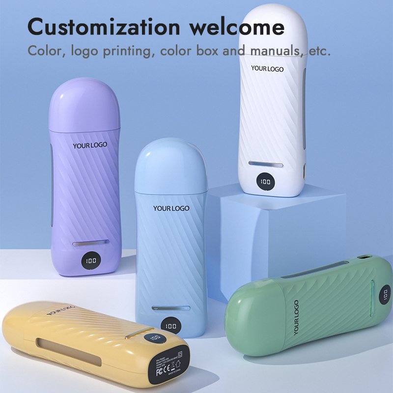 New Arrival Cartridge Depilatory wax heater waxkiss portable hair removal roll on wax heater for arm