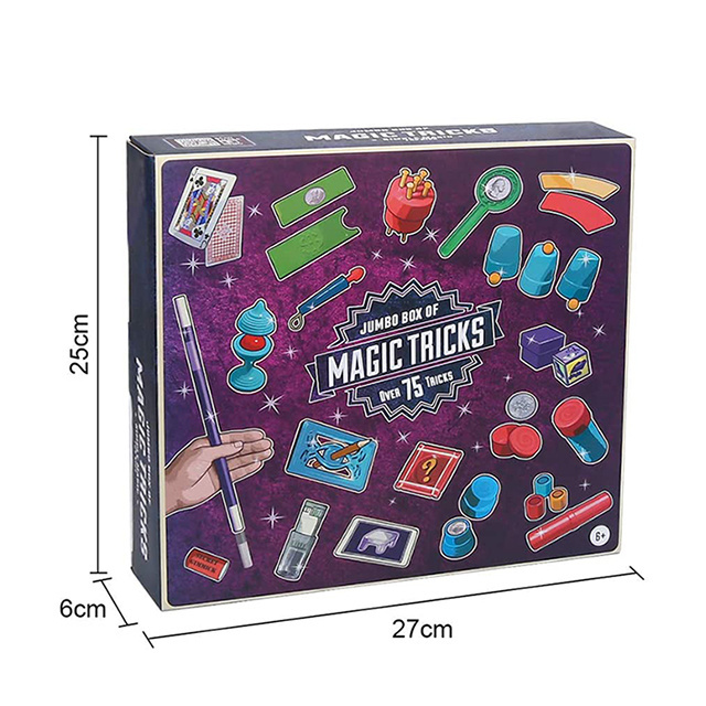 75Pcs Children's Beginners Magic Cards Stick Games Prop Toys Magic Tricks