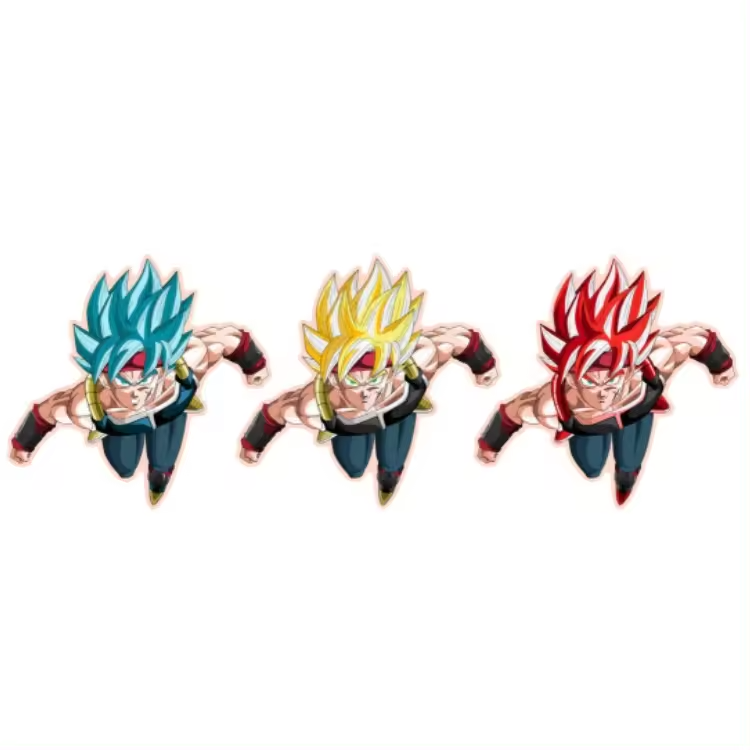 Over 800 designs Wholesale Custom Sun Resistant Waterproof Dragon ball Fun 3D vinyl Lenticular Motion Cartoon Anime Car Stickers