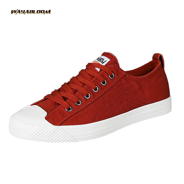 New style low top canvas shoes in autumn men's board shoes old Beijing cloth shoes deodorant canvesshose