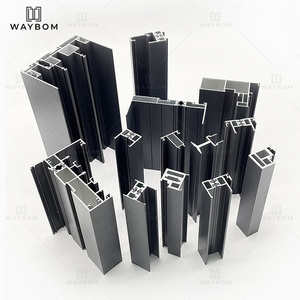 Waybom slim aluminium frames for windows and sliding doors vertical sliding window hardware sliding glass window channel