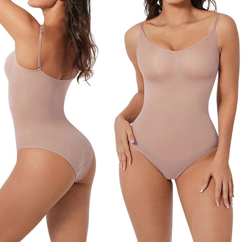 S-3xl Bodysuit For Women Tummy Control Shapewear Seamless Sculpting Thong Body Shaper