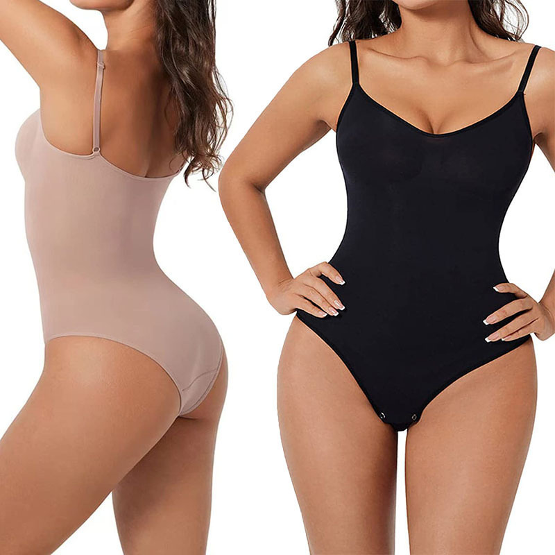 S-3xl Bodysuit For Women Tummy Control Shapewear Seamless Sculpting Thong Body Shaper