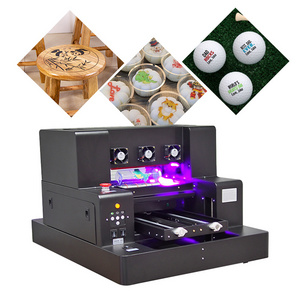 UV Printer Inkjet Printing Hot Selling A3 A4 UV Flatbed Printer On golf ball ceramic tiles tees Digital UV Printing Machine