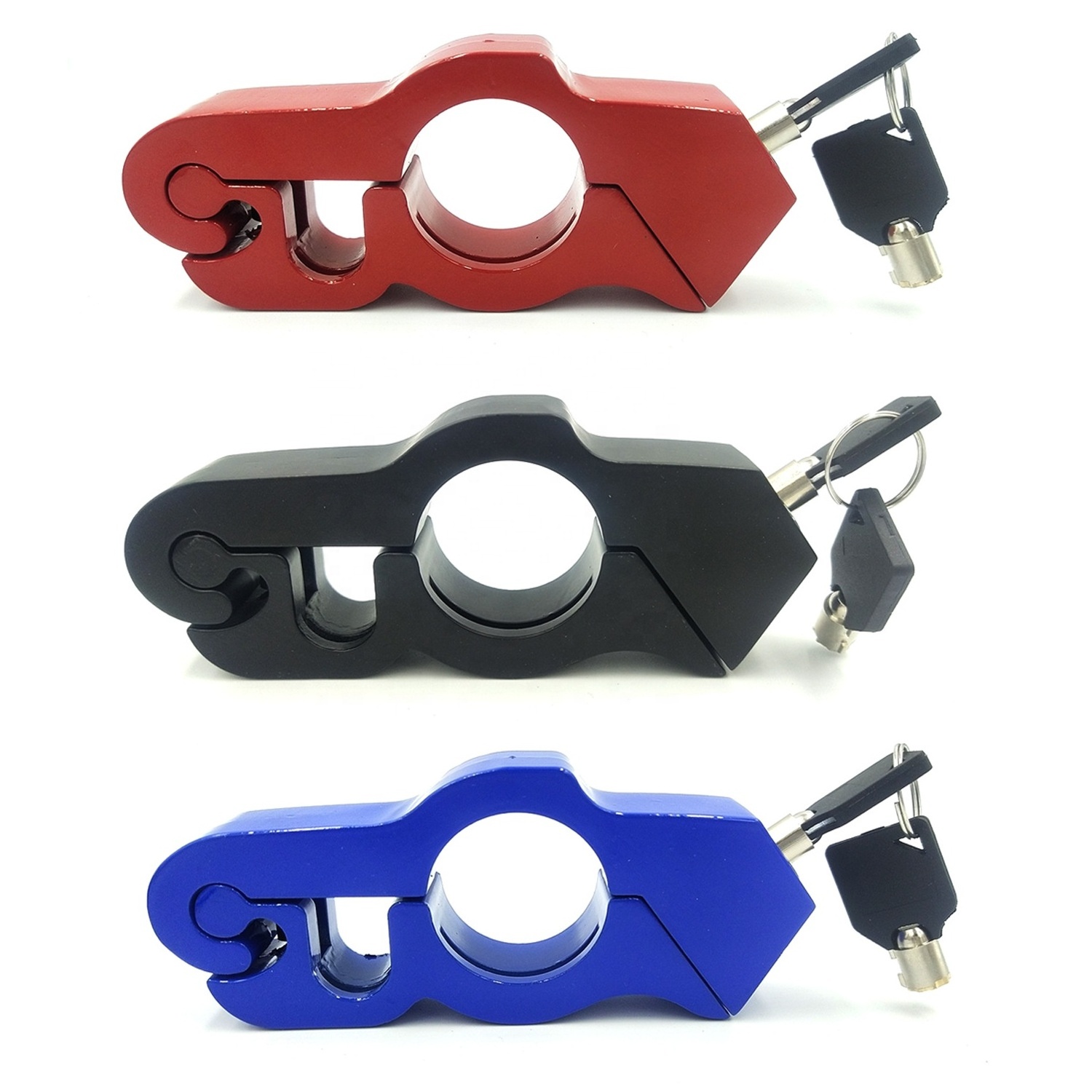 Scooter Motorbike ATV Handle Lever Locks Alarm CNC Anti Theft Grip Lock Motorcycle Lock