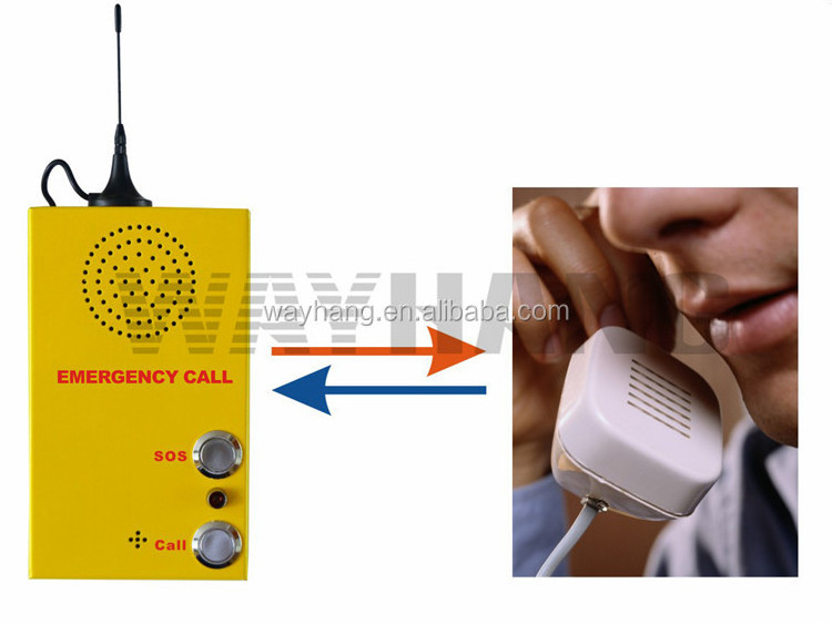 GSM One-click Alarm System with SOS Key Phone & Two-way Talk for Outdoor Public Emergency help & Calling World-widely