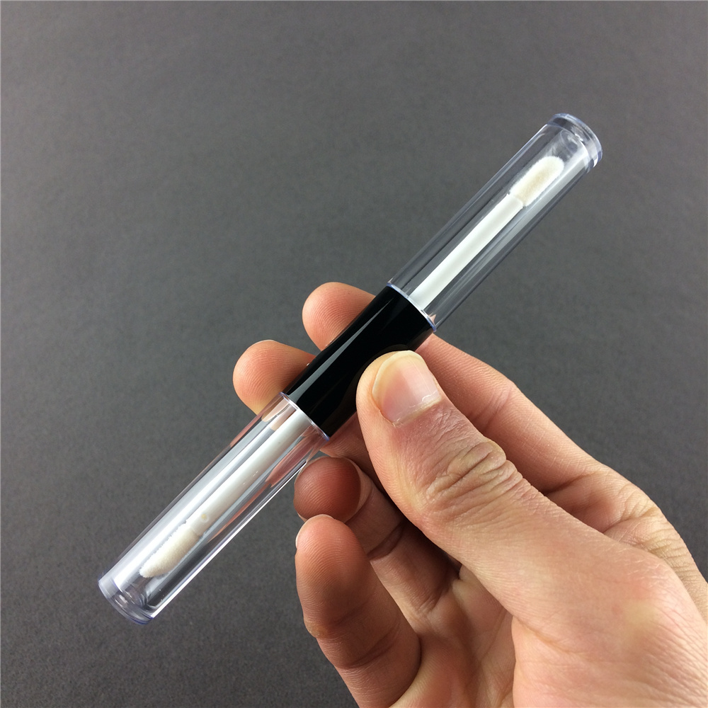 Aluminum Ferrule 2 In 1 Two Sided Double Head Double Ended Lipgloss Tube