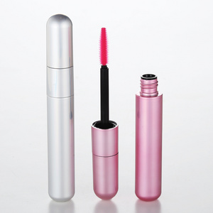 8.5ml Holographic Private Label Rose Gold Mascara Tube With Silicone Wand