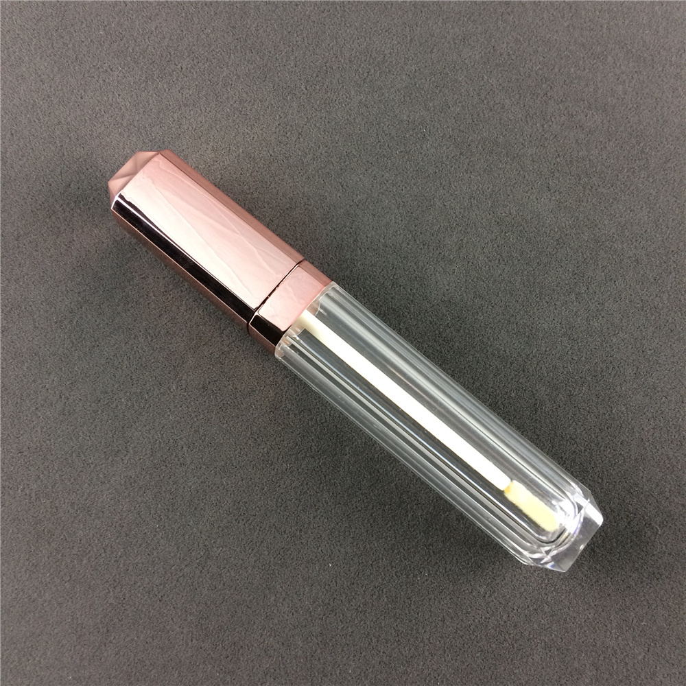 Bulk Square Custom Empty Rose Gold Lip Gloss Tubes With Wands