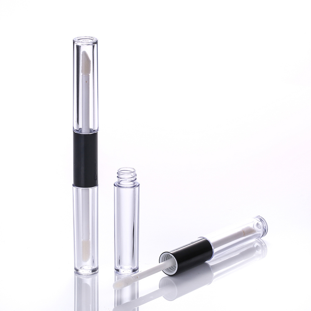 Aluminum Ferrule 2 In 1 Two Sided Double Head Double Ended Lipgloss Tube