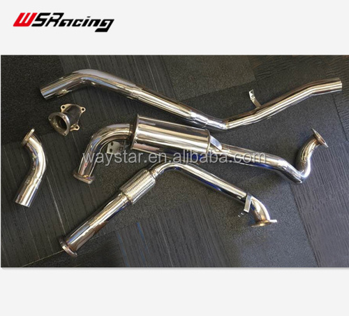 304 stainless steel exhaust system for Landcruiser 80 series 1HDT 1HZ HDJ80 turbo catback