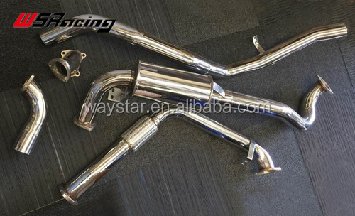 304 stainless steel exhaust system for Landcruiser 80 series 1HDT 1HZ HDJ80 turbo catback