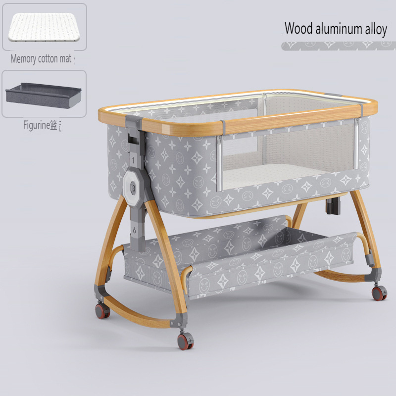 Bassinet Sleeper Multifunction Baby Cot Bed Crib Waystarbaby Crib Bedside Swing Baby Cradle Foldable Newborn for Baby Metal