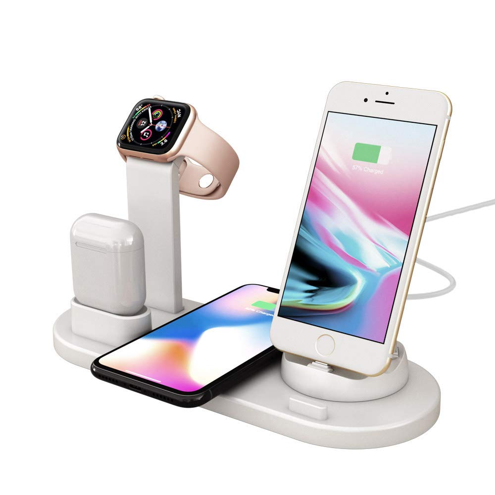 2024 Newly Holder Phone Popular Multifunctional 6 in1 4 in 1 Wireless Charger Fast Charging Dock Stand Desktop Charging Station