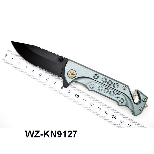 3CR13 stainless steel material type camping survival utility folding pocket damascus hunting knife pakistan