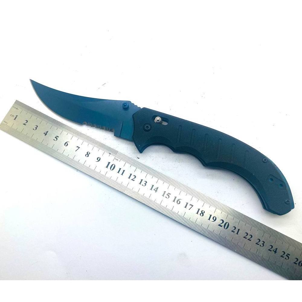 stainless steel material type survival outdoor hunting camping utility folding pocket dive knife