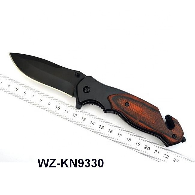 stainless steel material type camping survival utility folding pocket assisted opening tactical knife