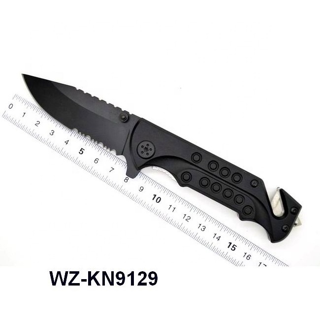 3CR13 stainless steel material type camping survival utility folding pocket damascus hunting knife pakistan