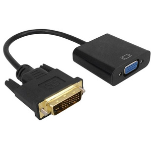 DVI to VGA DVI-D to VGA Adapter Cable 24+1 25 Pin DVI Male to 15 Pin VGA Female Video Converter Connector