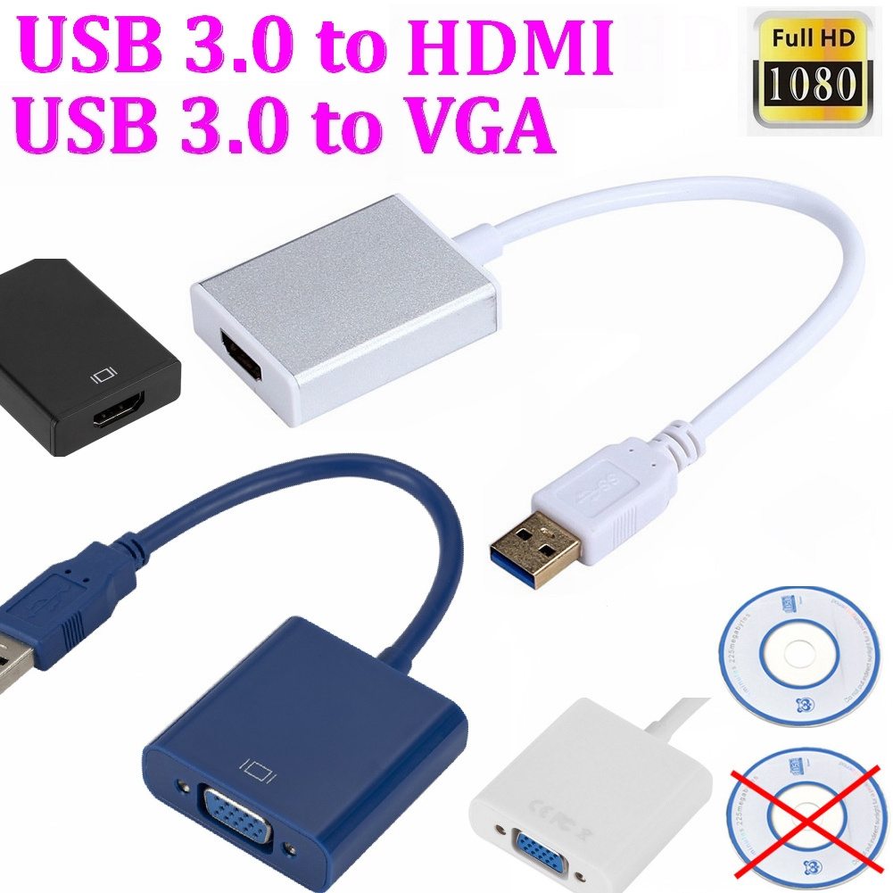 USB3.0 to HDMI USB 3.0 to HDMI Multi-display Graphic Converter Adapter Cable 1920x1080 HD Win7/8 For HDTV LCD PC Laptop VIDEO