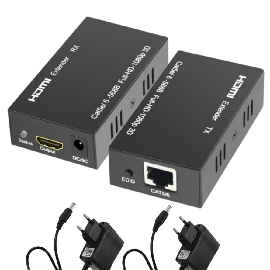 60M HDMI Extender Cat5e Cat 6 Ethernet IP TCP signal HD to Lan Converter 1080p 3D Transmitter Receiver TX RX