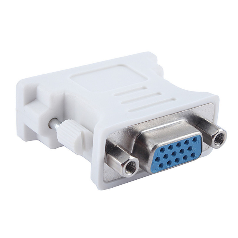 DVI-D 24+1 Male DVI to VGA Adapter Video Converter Head Connector 24+5 Pin DVI Male to VGA Female plug For PC laptop