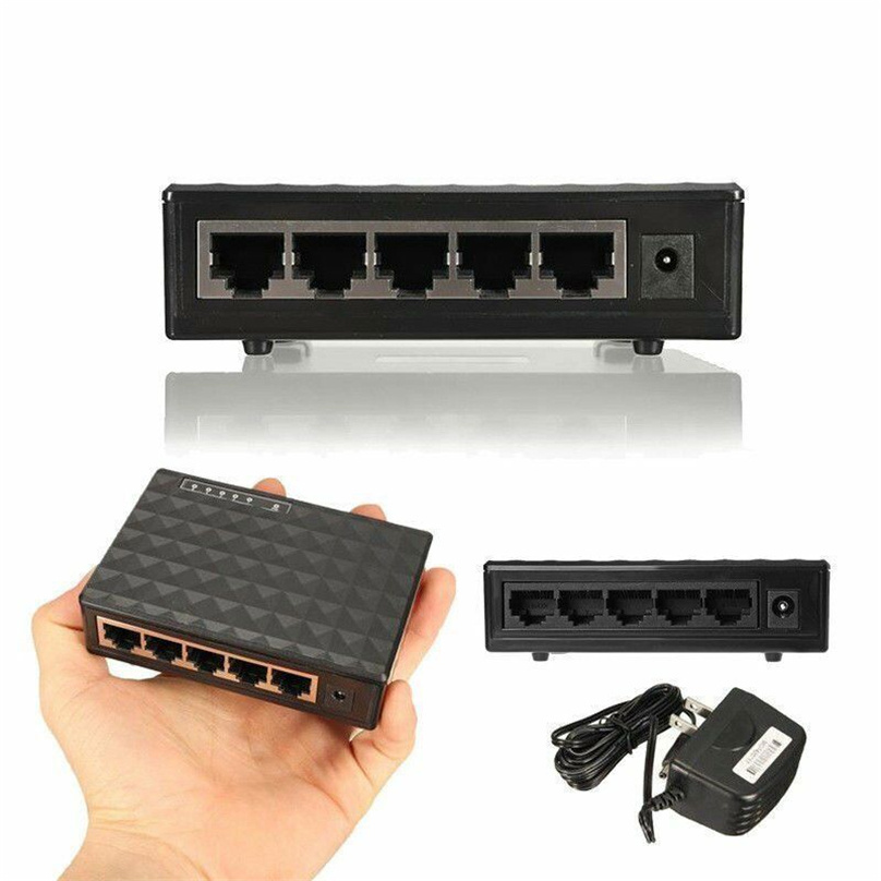 8 5 Ports Desktop Gigabit Ethernet Switch 8 5 Port 10/100/1000Mbps Network Switch LAN RJ45 Networking Hub Internet Splitter Hub