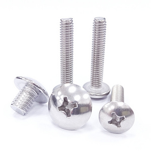 GB 973 Crosss Recessed Mushroom Screws,machine Phillips Mushroom Umbrella Truss Head Machine Screws