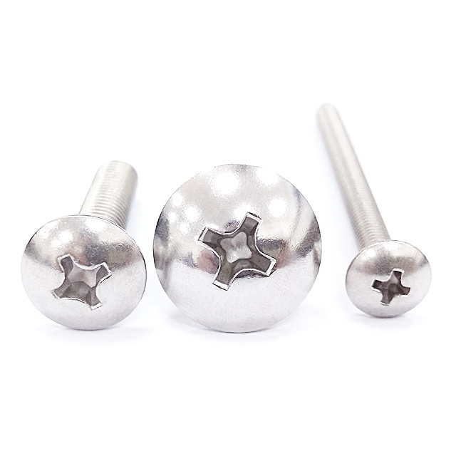 GB 973 Crosss Recessed Mushroom Screws,machine Phillips Mushroom Umbrella Truss Head Machine Screws