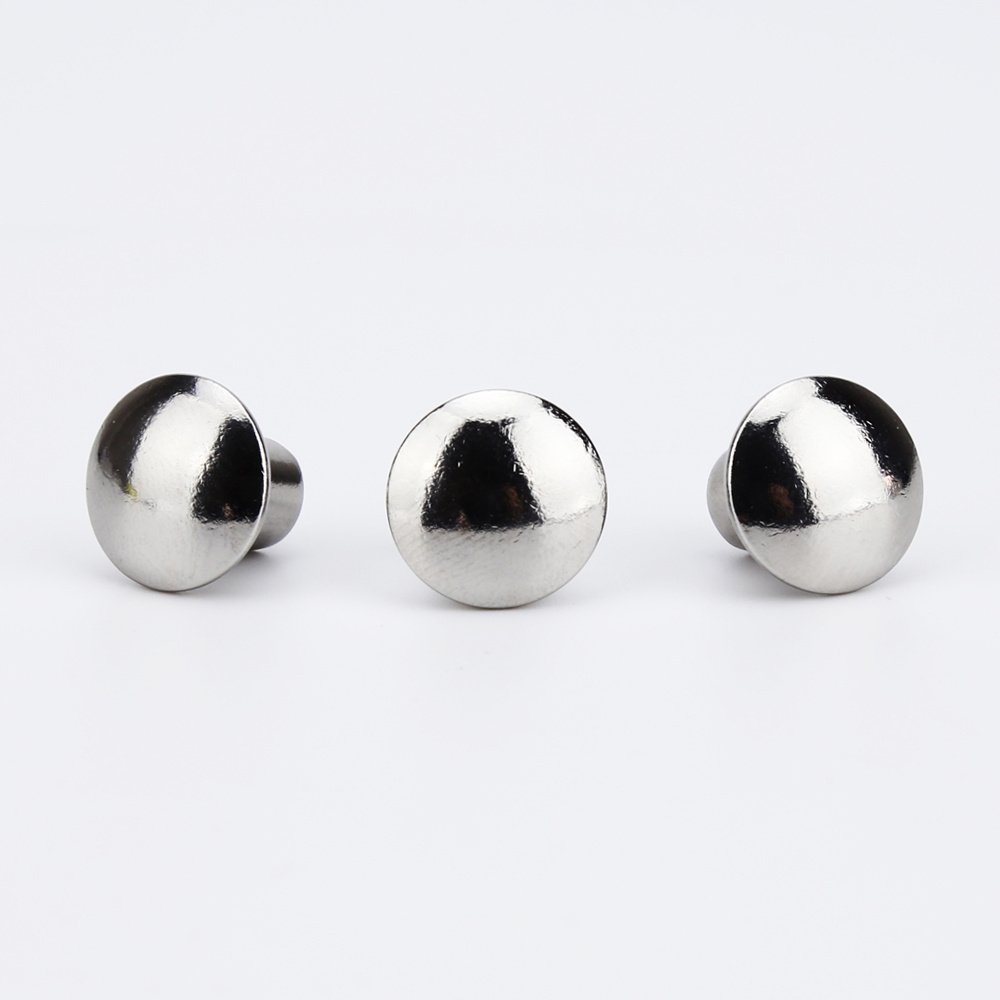 Custom metal rivets pan head pot nails standard stainless steel large flat round head solid rivets