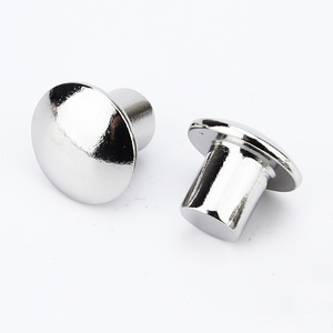 Custom metal rivets pan head pot nails standard stainless steel large flat round head solid rivets