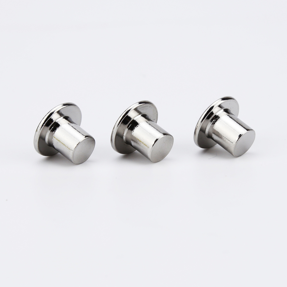 Custom metal rivets pan head pot nails standard stainless steel large flat round head solid rivets