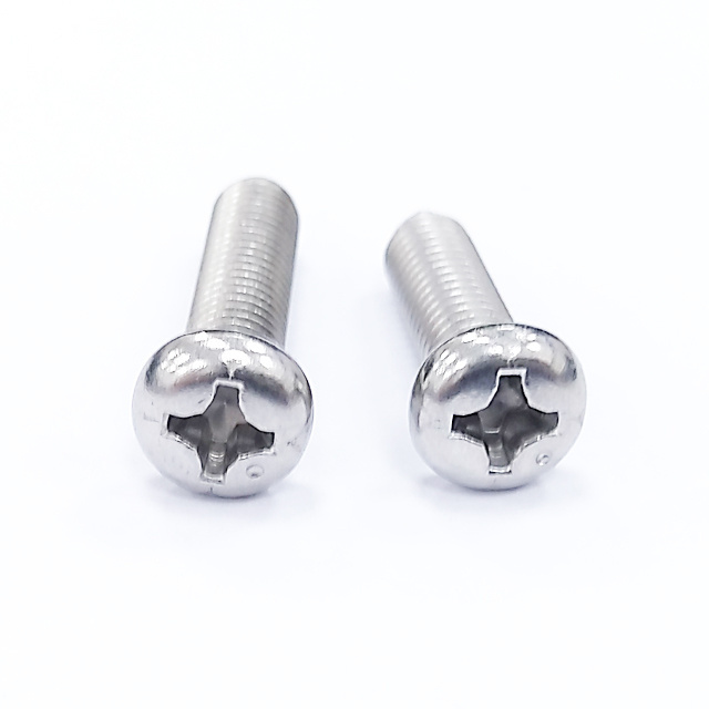 Factory price for high quality screws GB823 Corrosion resistant  Stainless Steel Phillips Pan head Screw