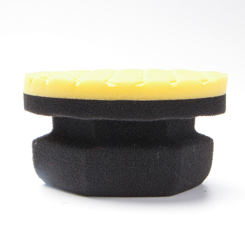 Polishing Pad Car Wax Sponge Tire Shine Applicator Pad Detail Cleaning Pad Hexagonal Wax Sponge