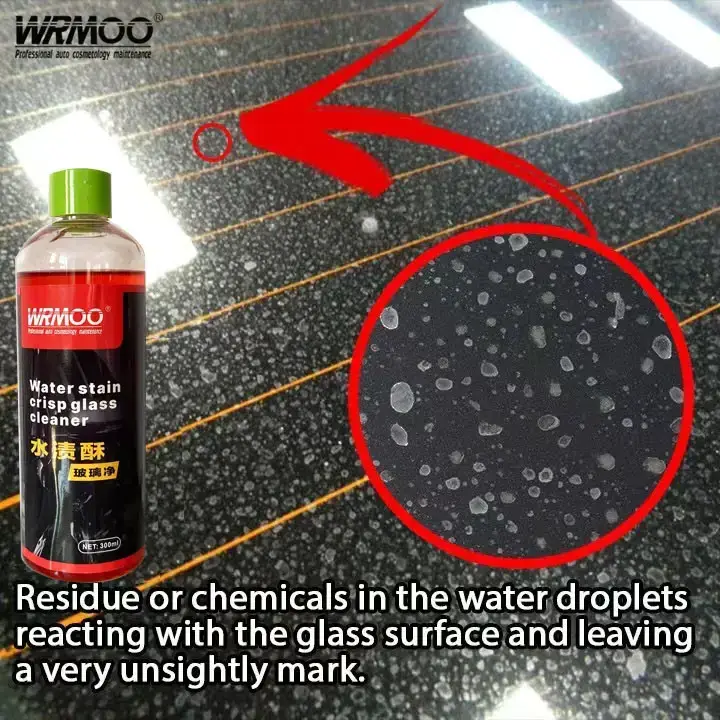 remove glass oil cleaner removal watermark Glass water stain remover