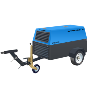 25hp 30hp 50hp Portable Mining Diesel Engine Screw Air Compressor Diesel Screw Compressor With Wheels