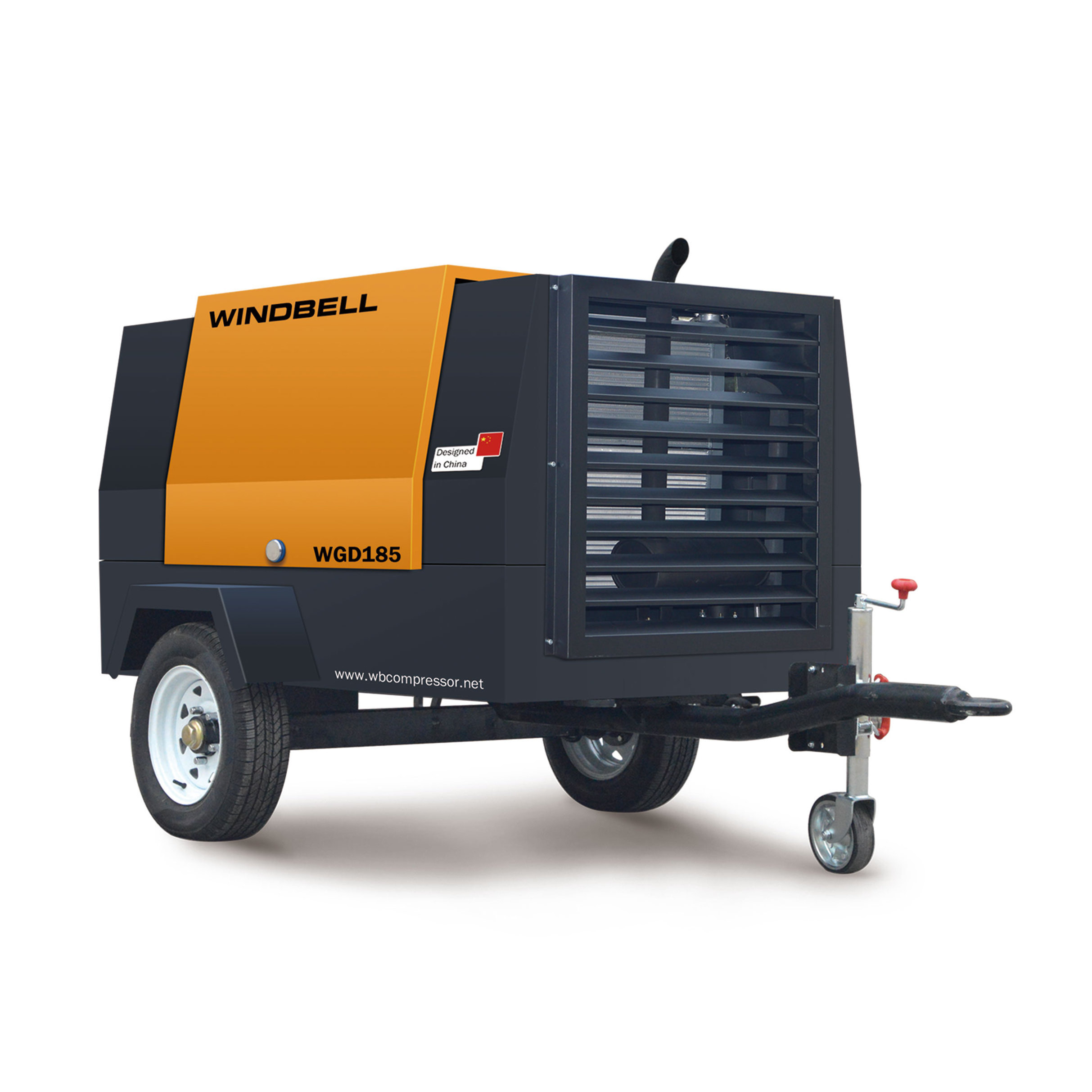 25 Hp 185 Cfm 385 Cfm 300 Cfm High Pressure Mobile Diesel Engine Portable Screw Diesel Air Compressor With Wheels