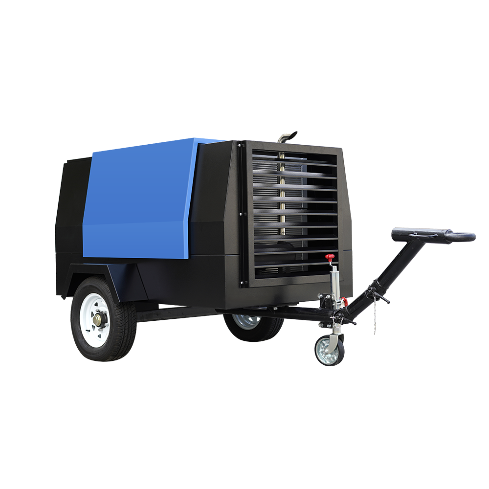 21Bar Screw Diesel Air Compressor 185 Cfm Air Compressor Diesel Portable Mining Air Compressor Diesel Engine 185Cfm Jack Hammer