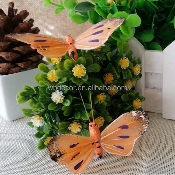 Vibrant Colored Artificial Monarch Butterflies for Crafting , Creating and Embellishing