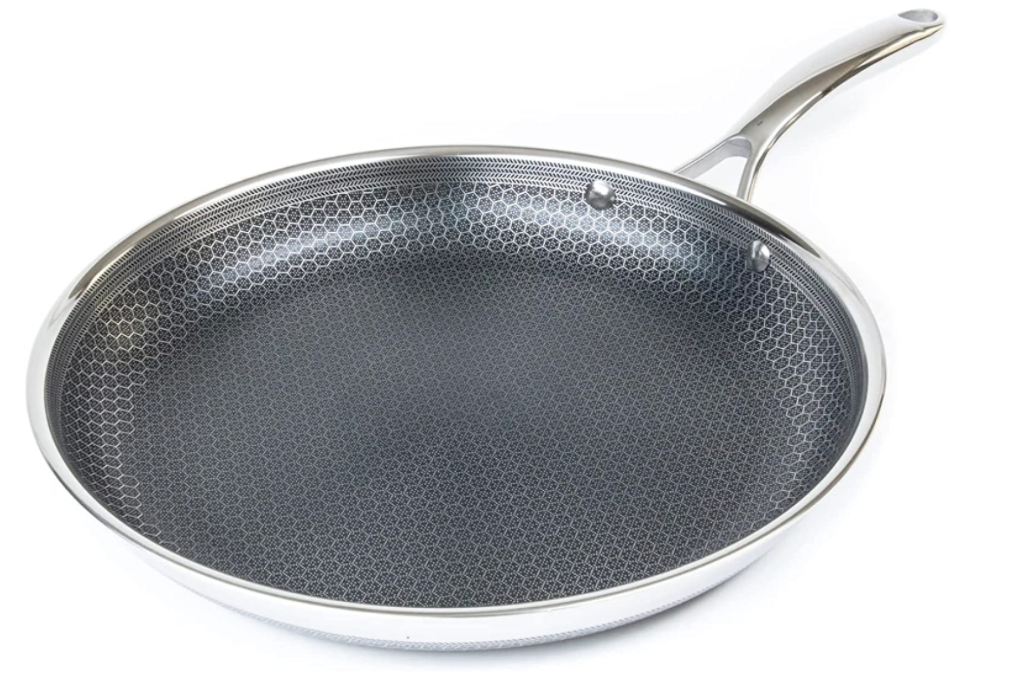 Professional Quality Custom Korean Kitchen Stainless Steel Non Stick Honeycomb Round Stir Frying Pan