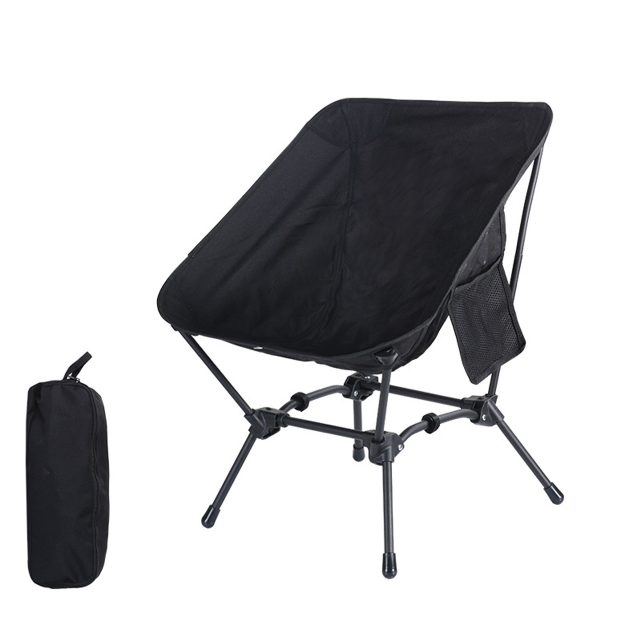 Ultralight Compact Camping Folding Beach Chair with Anti-Sinking Large Feet and Back Support Webbing