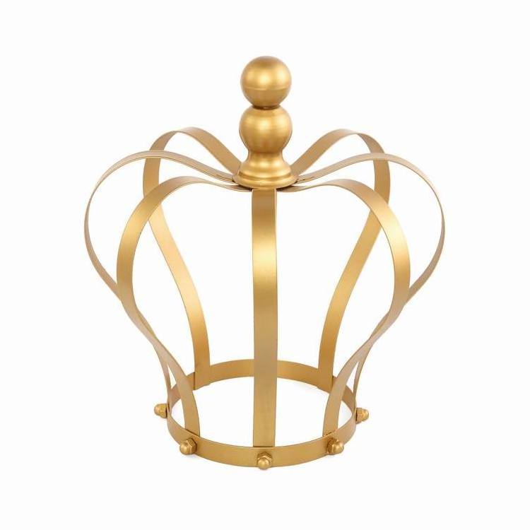 Gold wedding  or party decor centerpiece metal decorating  crown  candle holder